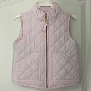 J Crew Crewcuts Girls Quilted Vest 2T Pink EUC